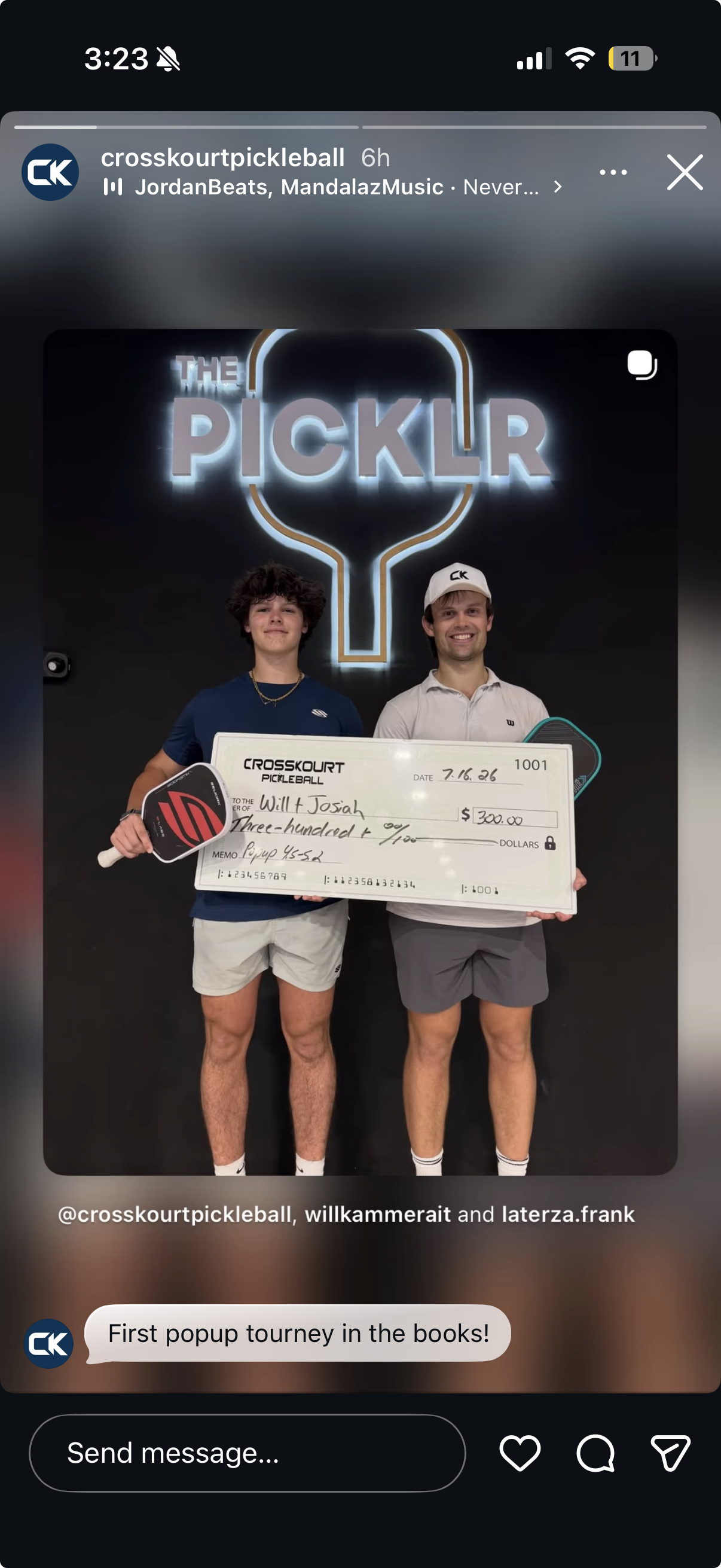 Podium photo